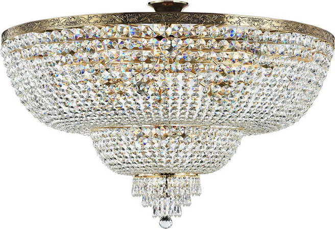 Plafoniera-Contemporanea-Palace-Metallo-Oro-18-Luci