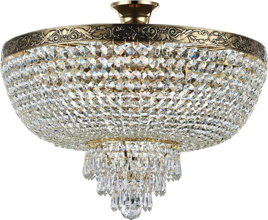 Plafoniera-Contemporanea-Palace-Metallo-Oro-Antico-6-Luci