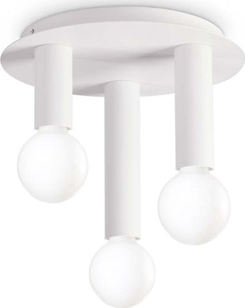 Plafoniera-Contemporanea-Petit-Metallo-Bianco-3-Luci-E27-42W-Ip20
