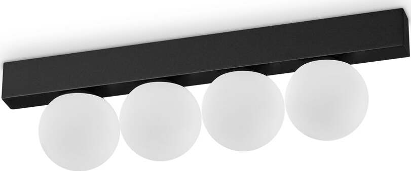 Plafoniera-Contemporanea-Ping-Pong-Metallo-Nero-Led-Integrato-12W-3000K-Ip20