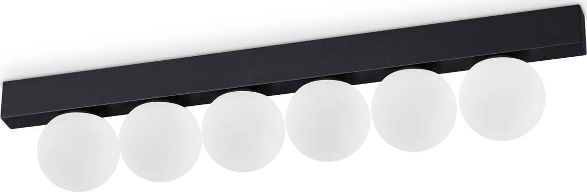 Plafoniera-Contemporanea-Ping-Pong-Metallo-Nero-Led-Integrato-18W-3000K-Ip20