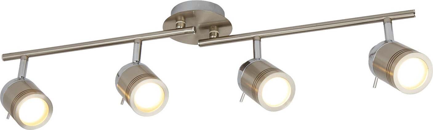 Plafoniera-Contemporanea-Sansone-Acciaio-Argento-Policarbonato-Cromo-4-Luci-Gu10