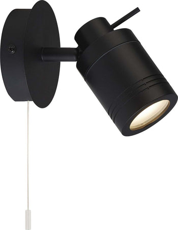 Plafoniera-Contemporanea-Sansone-Acciaio-Nero-Policarbonato-1-Luce-Gu10