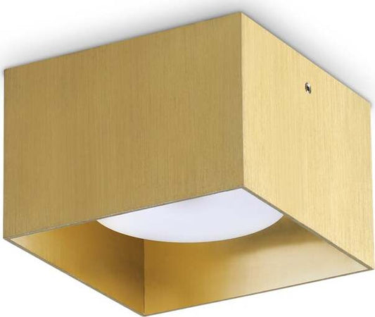 Plafoniera-Contemporanea-Spike-Alluminio-Ottone-1-Luce-Gx53-15W-3000K-Ip20