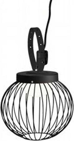 Plafoniera-Da-Esterno-Moderna-Cage-Alluminio-E-Termoplastica-Nero-Led-20W-4000K