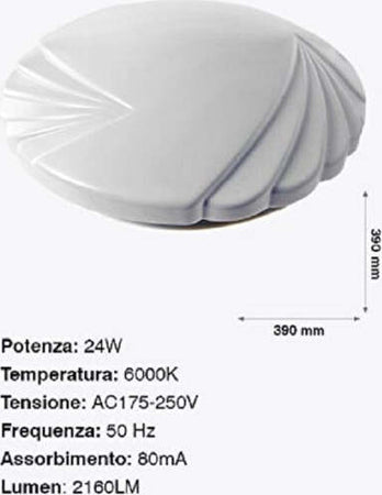 Plafoniera-Da-Soffitto-Faretto-Led-24w-Tondo-Ventaglio-Pannello-2160lm-39cm-Design-Moderno