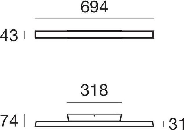 Plafoniera-esterno-acciaio-Linea-Light-LIRA-S-IP65-23W-LED-3000°K-2947LM-lampada-soffitto-classica-moderna