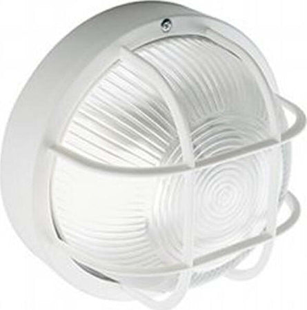 Plafoniera-Esterno-Con-Gabbia-Echo-Tonda-Termoplastica-E-Vetro-Bianco-1-Luce-E27