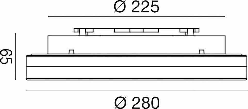 Plafoniera-esterno-Gea-Led-ALBA-R-GES830-IP66-1620Lm-4000°K-lampada-soffitto-moderna