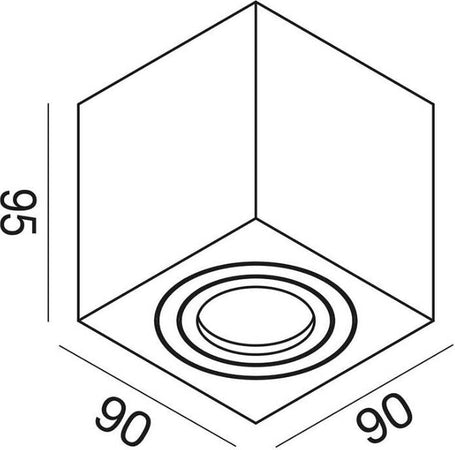 Plafoniera-esterno-Gea-Led-SULIS-Q-GES1071-GU10-IP65-lampada-soffitto-moderna