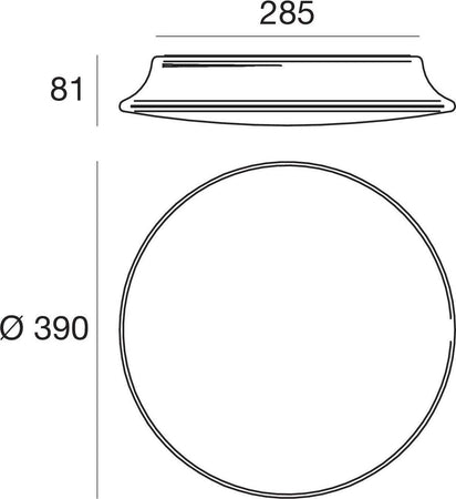 Plafoniera-esterno-sensore-Linea-Light-MYWHITE-R-SENSOR-7806S-16W-LED-IP65-lampada-parete-soffitto-polietilene