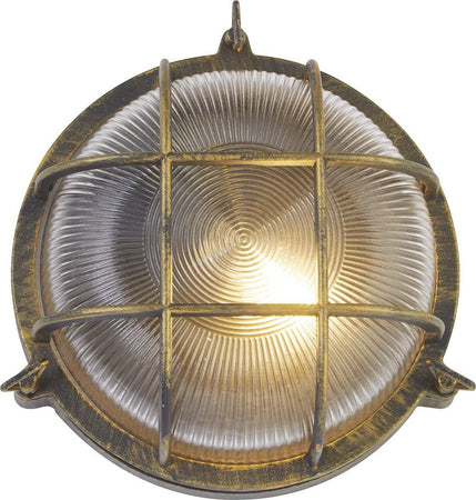 Plafoniera-Esterno-Vintage---Decò-Paratia-Alluminio-Oro-Trasparente-1-Luce-E27