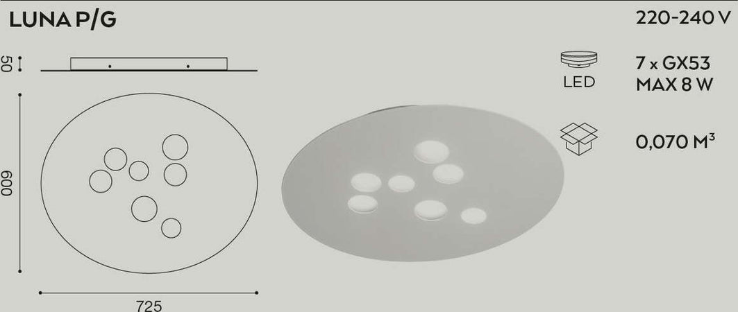 Plafoniera-GE-LUNA-PG-GX53-LED-72x60-alluminio-metacrilato-lampada-soffitto-moderno-interno