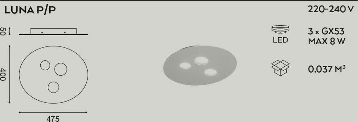 Plafoniera-GE-LUNA-PP-GX53-LED-47x40-alluminio-metacrilato-lampada-soffitto-moderno-interno