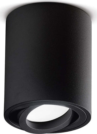 Plafoniera-Gea-Led-NOTUS-R-GFA352-GU10-LED-nero-lampada-soffitto-orientabile-moderna-alluminio