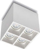 Plafoniera-gesso-Belfiore-9010-BANISTER-QUADRO-8943O.35-GU10-LED-lampada-soffitto