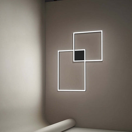 Plafoniera-In-Alluminio-Industrial-Cross-Colore-Nero-Led
