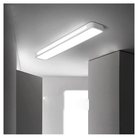 Plafoniera Led 18w Bianco Soffitto Rettangolare Striscia Moderno Luce 6500k 50200