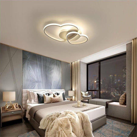 Plafoniera-Led-3-Cuori-Lampadario-31-Watt-Luce-Calda-3000k-Stile-Moderno-Universo