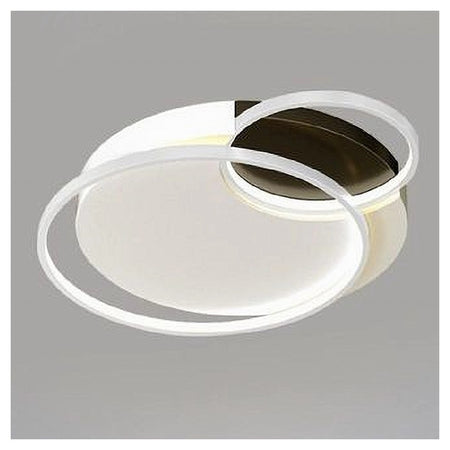 Plafoniera Led 30 W 3 Cerchi Bianco Nero Lampadario A Soffitto Luce Fredda 70807