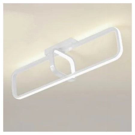 Plafoniera Led 32 W Rettangolare Bianco Design Moderno Lampadario Soffitto 50217