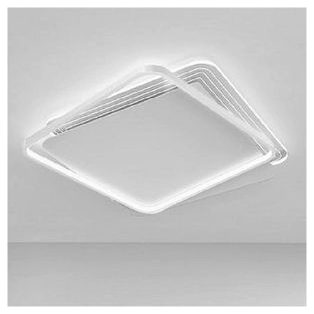 Plafoniera Led 35w Quadrata Bianco Lampadario Soffitto Moderno Luce Fredda 70708