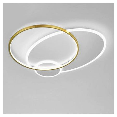 Plafoniera Led 42 W Cerchio Oro Bianco Moderno Soffitto Tonda Luce Fredda 71561