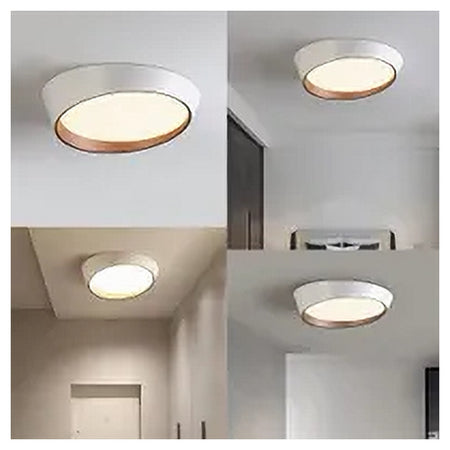 Plafoniera Led 68w Bianco Oro Lampadario Soffitto Tondo Irregolare Luce Naturale 32781