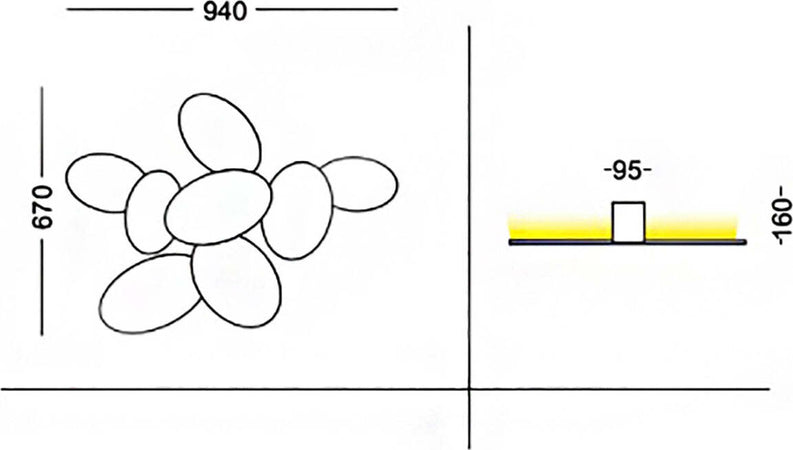 Plafoniera-led-Cattaneo-NINFEA-895-90P-dimmerabile-lampada-soffitto-parete-moderna