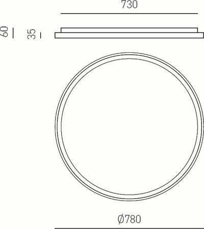 Plafoniera-led-Gea-Luce-KRIZIA-PS-60W-3000K-4000K-alluminio-bianco-lampada-soffitto