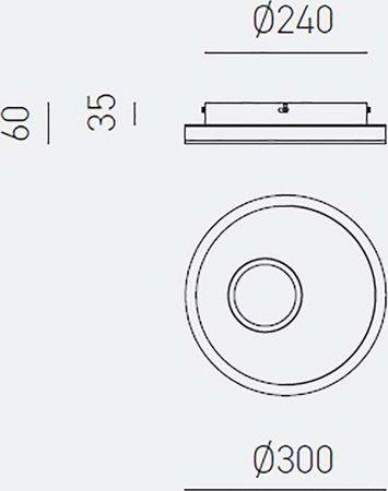 Plafoniera-led-Gea-Luce-MELANIA-PP-3000°K-bianco-lampada-soffitto-moderna