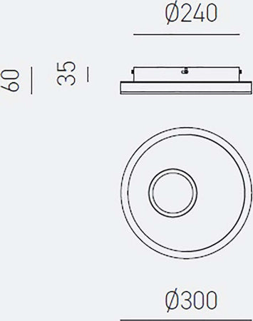 Plafoniera-led-Gea-Luce-MELANIA-PP-4000°K-bianco-lampada-soffitto-moderna