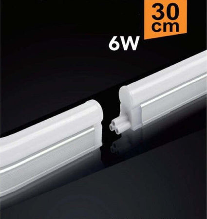 Plafoniera-Led-Neon-T5-Sottopensile-Reglette-Opaco-Vari-Toni-Luce-6-W-30cm-T5-6w