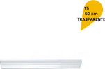 Plafoniera-Led-Neon-T5-Sottopensile-Vetro-Trasparente-12-Watt-60-Cm