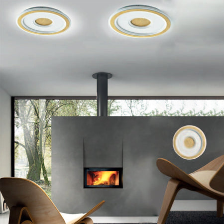 Plafoniera-led-Promoingross-LOOP-T50-LED-CCT-3450LM-lampada-soffitto-parete-classica-decoro-foglia