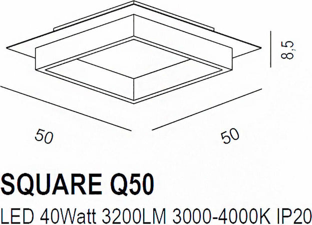 Plafoniera-led-Promoingross-SQUARE-Q50-MG-switch-lampada-soffitto-classica