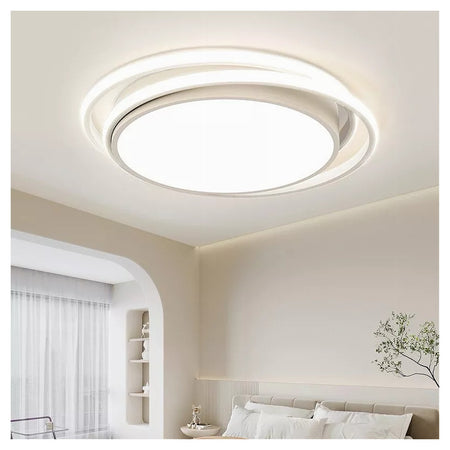 Plafoniera Led Soffitto Cerchio 60w Circolare Bianco Moderno Luce Naturale 50156