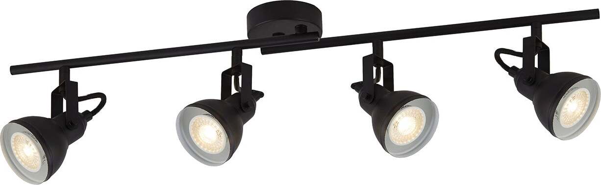 Plafoniera-Lineare-Contemporanea-Focus-Spotlight-Acciaio-Bianco-Nero-1-Luce-Gu10
