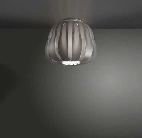Plafoniera-Moderna-1-Luce-Queen-In-Polilux-Silver-D25-Made-In-Italy