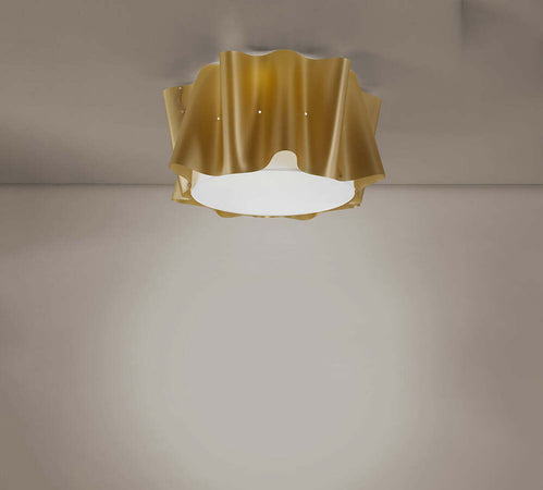 Plafoniera-Moderna-A-3-Luci-Folio-In-Polilux-Oro-Made-In-Italy