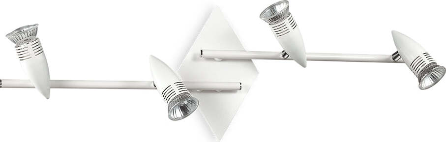 Plafoniera-Moderna-Alfa-Metallo-Bianco-4-Luci-Gu10-7W-3000K-Luce-Calda