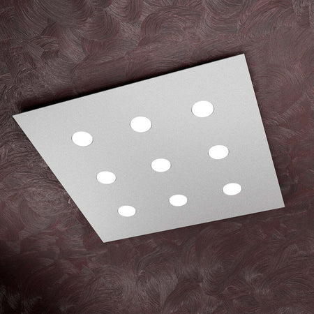 Plafoniera-Moderna-Area-Metallo-Grigio-Metallo-9-Luci-Gx53
