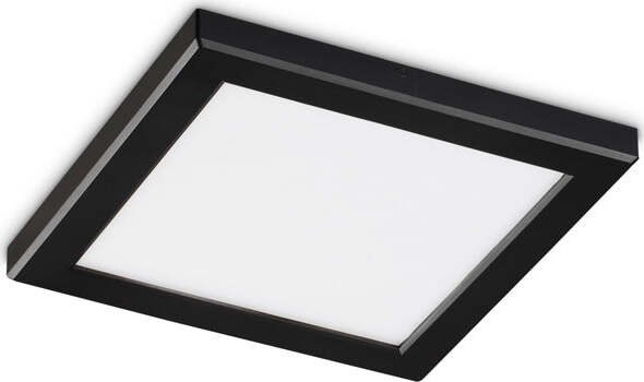 Plafoniera-Moderna-Aura-Materie-Plastiche-Nero-Led-20W-3000K
