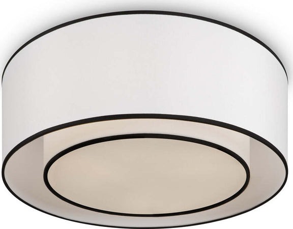 Plafoniera-Moderna-Bergamo-In-Metallo-Bianca-E-Nera-3-Luci-Diffusore-In-Tessuto