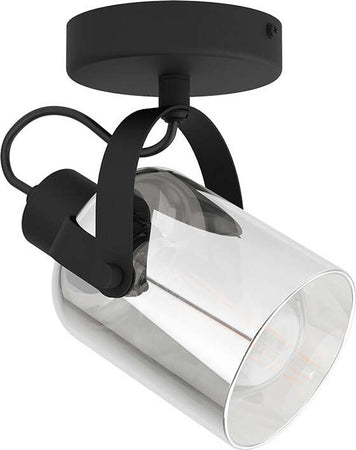 Plafoniera-Moderna-Berregas-1-Luce-Acciaio-Nero-E-Cromo