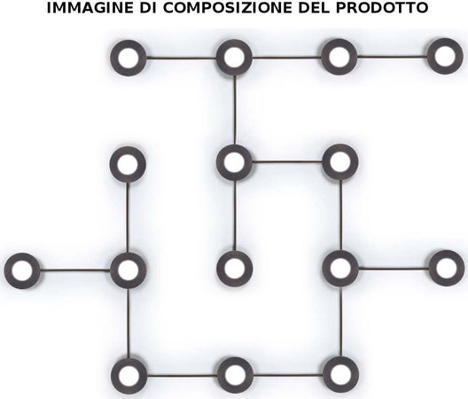 Plafoniera-moderna-Cattaneo-VINTAGE-876-4-PA-Gx53-LED-lampada-soffitto-parete-componibile-metallo-verniciato-interno