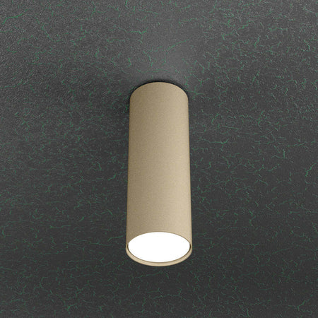 Plafoniera-Moderna-Cloud-Metallo-Sabbia-1-Luce-Gx53-Cilindrica-25Cm