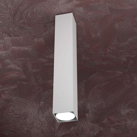 Plafoniera-Moderna-Cubica-Area-Metallo-Grigio-Metallo-1-Luce-Gx53-50Cm