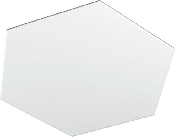 Plafoniera-Moderna-Decorativa-Hexagon-Metallo-Bianco