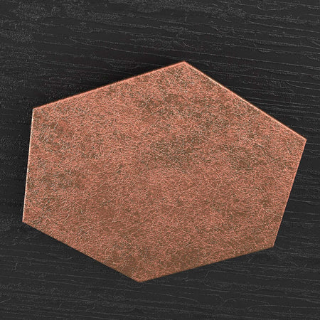 Plafoniera-Moderna-Decorativa-Hexagon-Metallo-Foglia-Rame